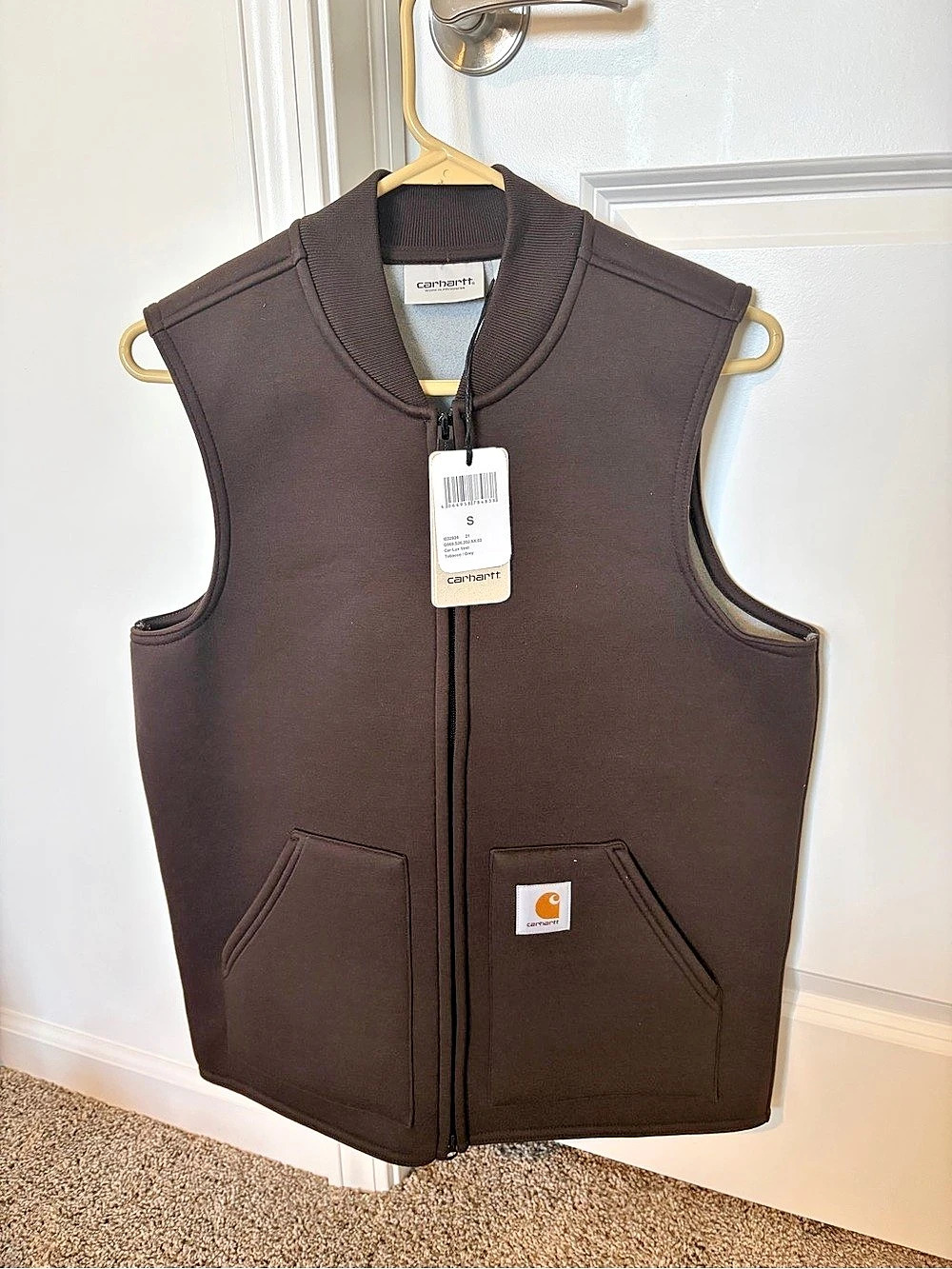 Carhartt Car-Lux WIP Vest Brown Size Small NWT